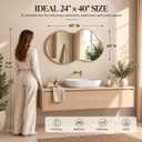 Irregular Wall Mirror 24×40 Inch Wall Mirrors Decorative Gold Modern Asymmetrical Abstract Mirror for Bathroom Bedroom Living Room Entryway Hallway