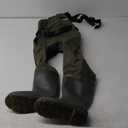 Kids Chest Waders for Toddler Children Waterproof Youth Fishing Waders for Boys Girls Hunting Waders with Insulated Boots (6/7T, Green)