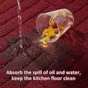 Red Kitchen Runner Rug 20"x47" Kitchen Rugs Non Slip, Christmas Kitchen Mats for Floor, Washable Absorbent Resist Dirt Comfort Standing Mat for Entryway,Hallway, Front of Sink (1'8" x 3'11" (Runner))