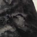 NativeSkins Faux Cowhide Rug  Black (Medium) | 4.3ft x 5.7ft | Cow Print | Western Bedroom Decor | Hand-Cut, Faux Suede No-Slip Backing | Western Rug | Animal Print | Cow Hide