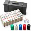 American Mahjong Set 160 Pcs 1.2-Inch Colorful Acrylic Tiles