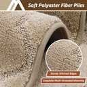 COSY HOMEER Kitchen Rugs 20"x59" Non-Slip Washable Kitchen Mats for Floor Absorbent Kitchen Carpet Soft Rugs for Kitchen,Sink Mat,Entrance,Area Rug,Warm Beige
