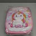 Aimsnk Magical Fantasy Lunch Box Set for Kids - 12oz Insulated Food Jar, Thermal Bag & Leakproof Bento Containers with Cutlery (BPA Free)-Ages 3-10 (Pink-Gradient)