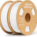 Rapid PLA Plus Filament 1.75mm, High Speed 3D Printer Filament Up to 600mm/s, PLA+ Filament Dimensional Accuracy +/- 0.02 mm Fits Most FDM 3D Printer, Cardboard Spool 2 Pack 1kg White