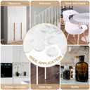 2 x 50 Pcs Plastic Hole Plugs White Screw Cover Snap in Locking Plug Flush Type Panel Round for Kitchen Furniture Chair Cabinets Hole(2 Inch, , 50), ZJ-Plastic Plugs06