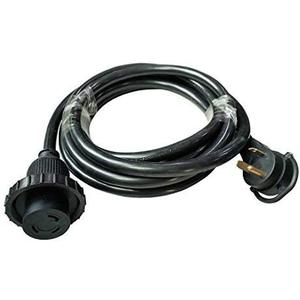 Parkworld RV 30A RV/Marine/Boat Shore Power Extension Cord Adapter NEMA TT-30P to L5-30R (15 FT)
