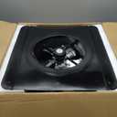 55W Solar Attic Fan with Thermostat, 12" 1200CFM Hybrid Solar Roof Vent Fan, Brushless Waterproof Solar Powered Attic Exhaust Fan Auto On/Off for Roof, Attic, Garage, Shed, Greenhouse