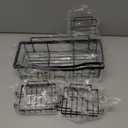 EUDELE Adhesive Shower Caddy, 5 Pack Rustproof Stainless Steel Bath Organizers With Large Capacity, No Drilling Shelves for Bathroom Storage & Home Decor (XL size, Black)