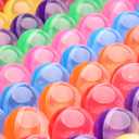 Capsule Vending Machine Translucent Round Capsules Empty 25 pcs 2.6 inch - Gumball Machine Capsules Bulk Claw Machine Refills Easter Basket Stuffers Birthday Gifts Pinata Stuffers DIY Craft Supplies (Opaque)