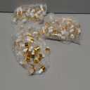 Comrzor 100 Pack 1ml Clear Glass Dropper Bottles with 4 Pcs Plastic Droppers, Mini Sample Dropper Bottles for Essential Oils Perfume Cosmetic Liquid, Empty Travel Sample Vials with Gold Cap