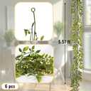 6 Pack 5.57ft Artificial Greenery Garland for Table, Faux Willow Leaf Garland for Room Decor, Green Garlands for Decoration, Fake Vines Hanging Plants for Home Bedroom Wall Wedding Decor-043