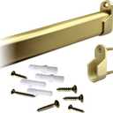 Desunia oval road 15mm x 30 mm satin brass 36" Long - 1 pack New