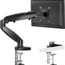 Simple Deluxe Single Monitor Arm, 13" to 32" Adjustable Desk Monitor Stand Mount, Black