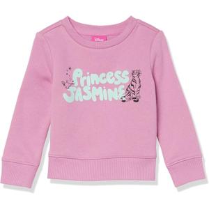 Amazon Essentials Disney | Marvel | Star Wars | Princess Girls and Toddlers' Fleece Pullover Crew Sweatshirt (XS)
