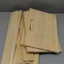 2 PAck Large Pine Wood Crates For Storage, Unfinished Natural Wooden Crates, 17" x 13" x 8.9"