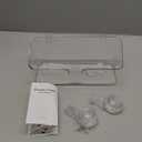 LUXEAR Clear Shower Caddy Suction Cup, No Drilling Removable Shower Shelf, Max Hold 22lbs Suction Bathroom Caddy, One Second Installation Waterproof Suction Shower Organizer for Bathroom Kitchen