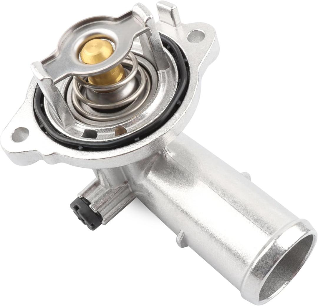 Upgrade Aluminium Thermostat Housing Compatible with Dodge Jeep 3.6 3.6L - 2011-2015 Durango & Grand Cherokee, 2012-2017 Wrangler JK JKU, 2018 Wrangler JK, Replace 902-852, 902852, 5184651AH 5184651AG