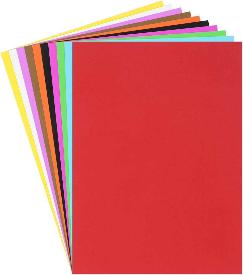 MECCANIXITY 30 Sheets Multicolor Cardstock Paper, 20 x 15 Inches, 200gsm/75lb, Ideal for DIY, Scrapbooking, Card Making