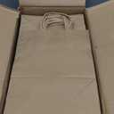 RACETOP Brown Paper Bags with Handles Bulk 100Pcs 8x4.5x10.8 Inch Gift Bags Bulk, Brown Kraft Paper Bags for Retail, Party, Shopping, Favor