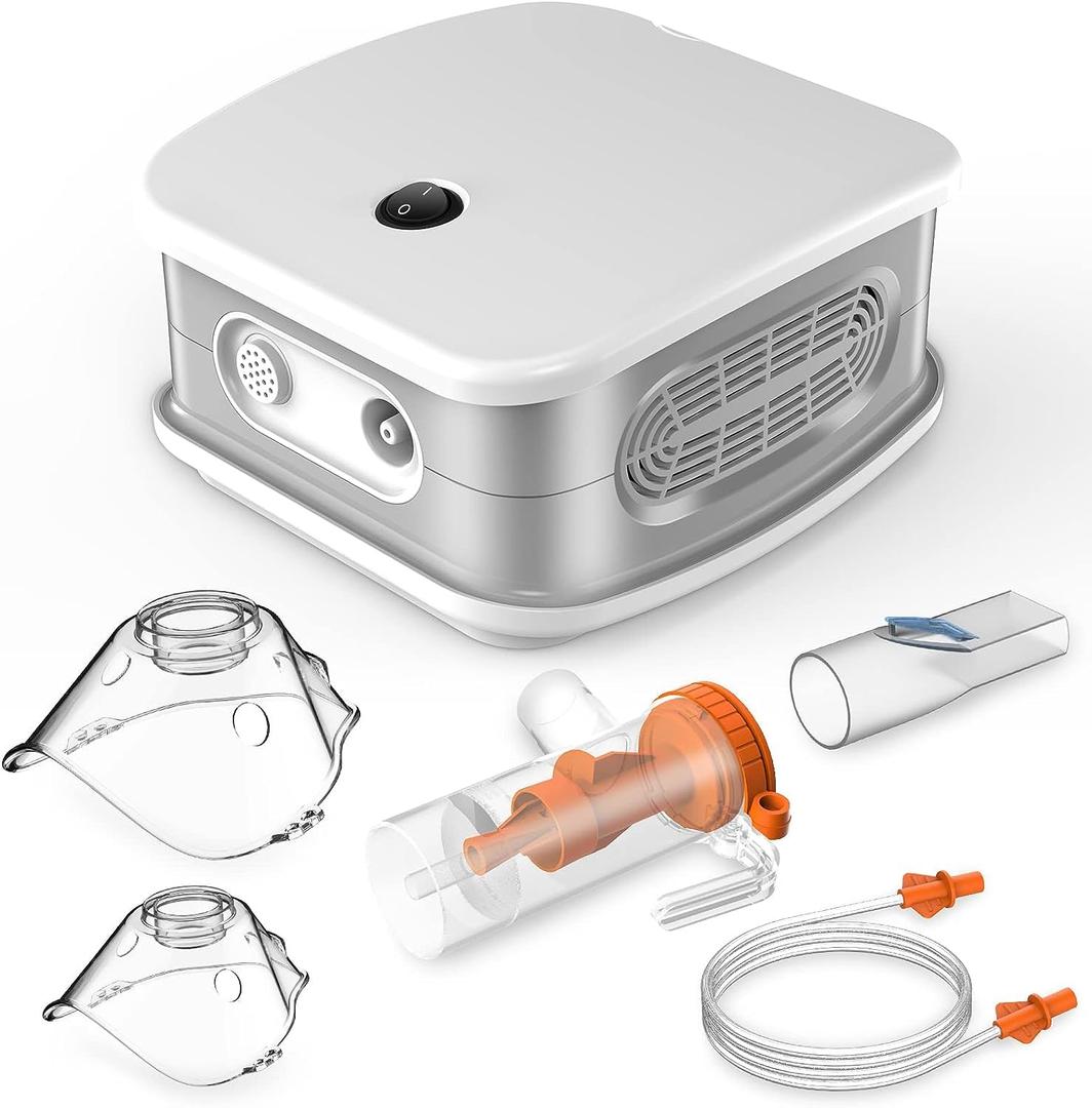 Nebulizer Machine for Adults, Desktop Jet Nebulizer for Home and Travel, Nebulizer for Kids with A Set of Accessories