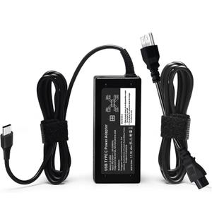 Replacement for 65W Dell Laptop Charger USB-C;Compatible with Dell Latitude/Chromebook/XPS 65 Watt USB Type C AC Power Adapter Cord (LX-65W) (Black)