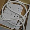 TESSAN Surge Protector Power Strip, 5FT Flat Extension Cord with Multiple Outlets, 12 Outlet Extender with 4 USB (2 USB-C), Flat Plug Power Strip, 1800J Surge Protection, Office, Dorm Essentials