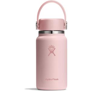 Hydro Flask Micro Bottle - Insulated Mini Leak Proof Flask for Purse or Pocket in 6.7 Oz Trillium Pink