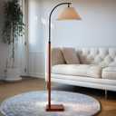 63" Black Floor Lamp for Living Rooms Tall Arc Standing Lamps for Bedrooms Tall Lamps with Foot Switch for Bedroom