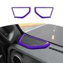 RT-TCZ for Jeep JL A Pillar Speaker Trim Cover Purple for Jeep Wrangler JL JLU 2018+ for Gladiator JT 2020+ ABS Interior Accessories 2pcs