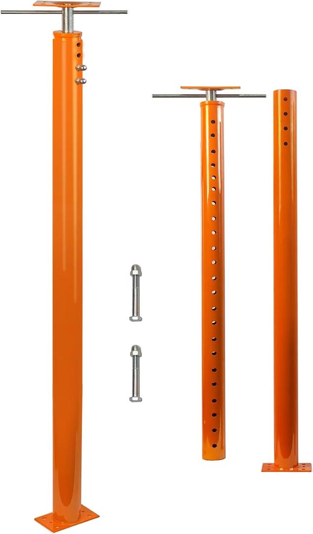 2 Pack House Jack Post for Leveling, 48"-96" Adjustable House Floor Jacks