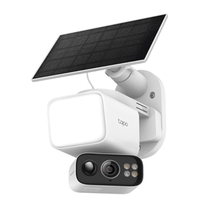 Tapo 2K Outdoor Pan/Tilt Wireless Floodlight Security Camera  Battery Power with Solar, 360º AI Motion Tracking, Person/Vehicle Detection, SubscriptionFree Local Storage or Optional Cloud, C615F KIT