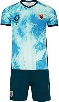 Norway HAALAND #9 Away Football Adult Mens Jersey Shirt Shorts, Size 28