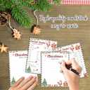 2 x 20Pcs Christmas Secret Santa Questionnaire Set, 8"x10" Double-sided Xmas Gift Exchange Wish List Fill In The Blank Cards For Kids, Adults, Christmas Family Office Party Activities Supplies - A01