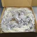 24 Inch Snow Flocked White Berry Winter Wreath with Twig & Leave- Artificial Christmas Wreaths for Front Door Porch Wall Window Porch Fireplace Outdoor Decor