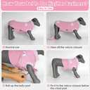 cyeollo Dog Surgery Recovery Suit Soft Breathable Female Male Pet Bodysuit for Spay, Neuter, Surgical Recovery Shirt for Small Medium Large Dogs, Pink, XL (X-Large (Back: 19"-22"))