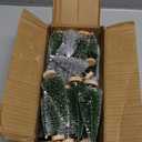 Yahpetes Christmas Trees 15 Pcs Artificial Bottle Brush Tabletop Trees Christmas Table Decorations for Xmas Holiday Party Decor (Silver,Green,Dark Green 15Pcs)