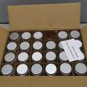 U Pack 2oz Mason Jar with Silver Lid for Honey Jam Spice Pack of 24 Sets