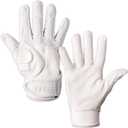 AKOBEN Jagwar Batting Gloves - Baseball Glove, Baseball Batting Gloves, Adult Baseball Glove, Baseball Batting Gloves for Men, Baseball & Softball Batting Gloves, Adult Softball Glove (White)