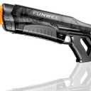 Funwee Electric Water Guns for Adults & Kids, Automatic Water Reload & Shooting Over 250 Blasts Water Blaster Squirt Guns Up to 32 FT Long Range, Summer Beach Pool Backyard Outdoor Toys (Black)