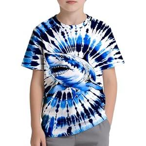 Kids Tie Dye Shirt Size 6-18 Children Hippies Senior Short Sleeve Tees Tie-Dye T Shirt for Boys Girls (Peace Sign American Flag)