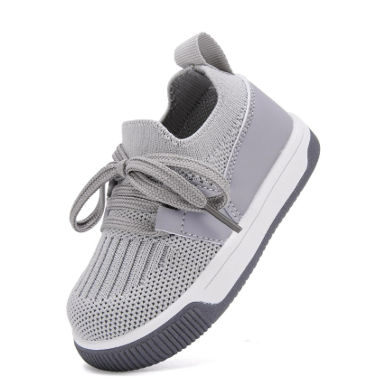 BMCiTYBM Baby Walking Shoes Infant Boys Girls Slip On Tennis Sneakers Lightweight Barefoot Sock Shoes Outdoor Indoor Non-Slip Sneakers for Grey Size 6-12 Months Infant, Gray
