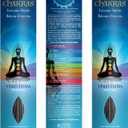 7 Chakras - 5 Vishuddha - Throat - Communication - Primary Aromas are Frankincense & Peppermint - 11 inch - 60 Minutes - 3X 20-Pack - 100% Natural Hand Dipped Incense Sticks