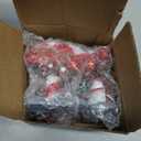 Bbiamsleep 6 Pcs Christmas Village Signs Mini Christmas Village Accessories Figurines with Mailbox Santa Snowmen Signage for Xmas Holiday Landscape Scene Decor