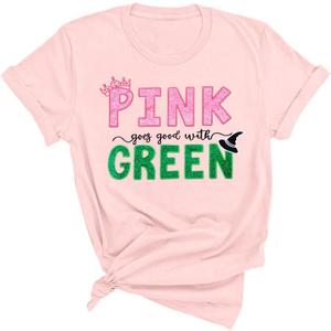 Woman Musical Movie Shirts Musical Girls Tee Birthday Gifts Fan Tee Casual Short Sleeve Tops (Pink, L)