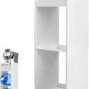Wood Water Dispenser Stand 5 Gallon, 3-Tier Water Jug Holder with Drawer