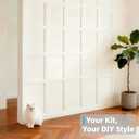 Art3d Premade Paintable Board and Batten Wainscoting Kit, 94.5 x 54 in