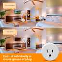 Lloyd's WiFi Smart Plug, Compatible with Alexa and Google Home, Set Timers and Schedules from App, No Hub Required, for 2.4 GHz Networks (4-Pack)