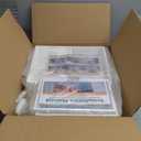 Shoe Storage, 12 Pack Shoe Organizer for Closet, Shoe Boxes Clear Plastic Stackable Shoe Containers with Lids for Size 10 (Large, White)