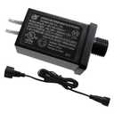 12V 12W Low Voltage Transformer with Extension Cord Class 2 Power Supply Replacement Yard Inflatable Adapter Model RH-120V1000U4-1 Waterproof Ip44 US Plug for Christmas String Light Decorations