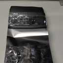 FireKylin 100 Pack Smell Proof Bags 6.3" x 9.4", Resealable Bags with Matte Window, Foil Pouch Stand Up Sealable Bags for Packaging Black